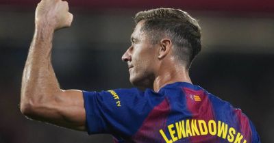 Dwa gole Lewandowskiego, Barcelona rozbiła Valencię na obiekcie treningowym